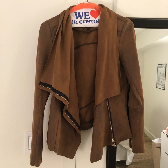 Zara Jackets & Blazers - Faux Suede Zara Wrap Jacket